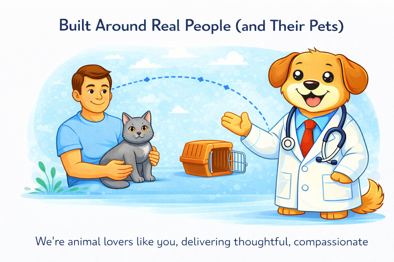 Person with their pet
